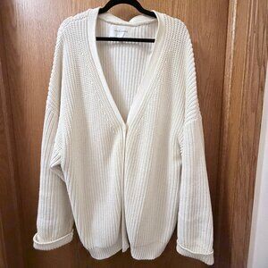 Tradlands Shelter Cotton Cardigan - 3X birch (cream)